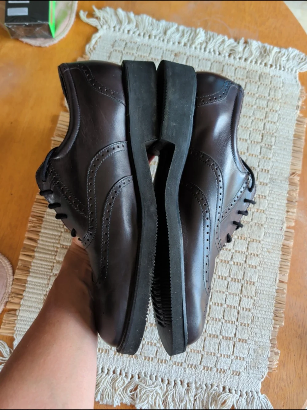 Rockport Dresports Brown Leather Wingtip Oxford Dress Shoes Mens' Sz 10